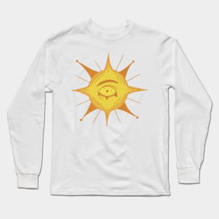 Eye in sun drawing Long Sleeve T-Shirt